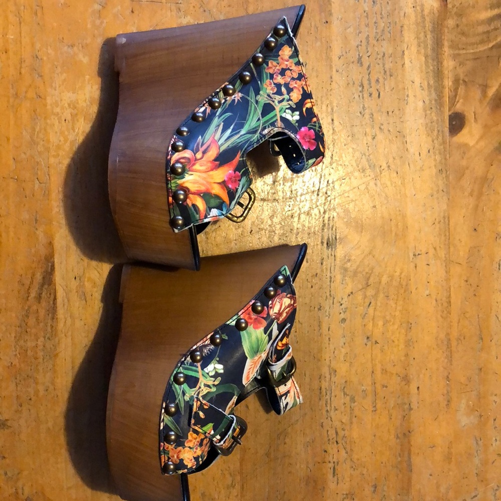 Steve Madden Floral Wedges